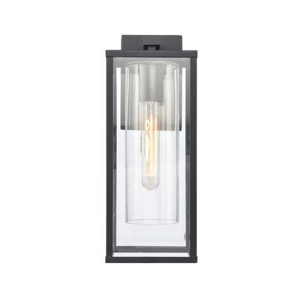 Augusta Matte Black 16-Inch One-Light Outdoor Wall Sconce, image 3