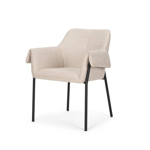 Brently Oatmeal Fabric Dining Chair, image 1