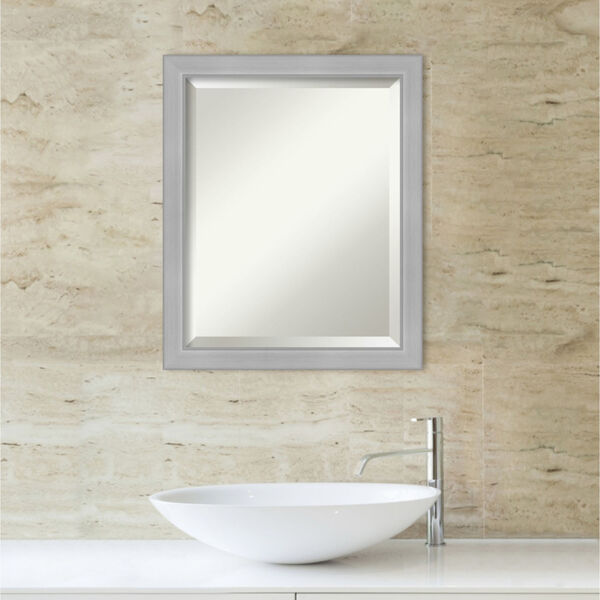 Vista Brushed Nickel 19W X 23H-Inch Bathroom Vanity Wall Mirror, image 5