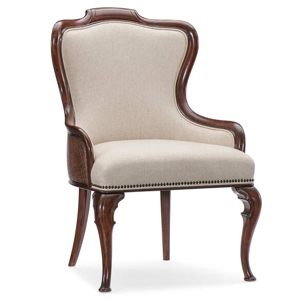 Charleston Maraschino Cherry Upholstered Arm Chair, image 1