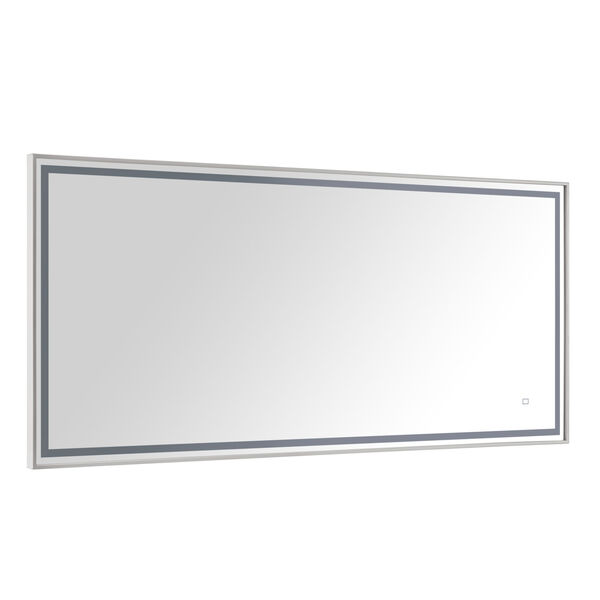 Brushed Stainless 59-Inch LED Mirror, image 3