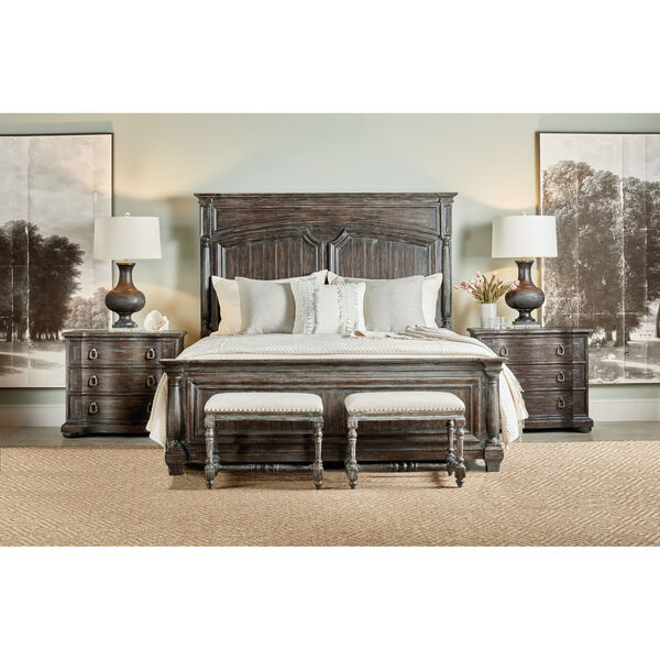 Traditions Rich Brown California King Panel Bed, image 2
