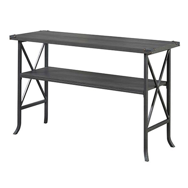 Brookline Charcoal Gray Console Table with Gray Frame, image 3