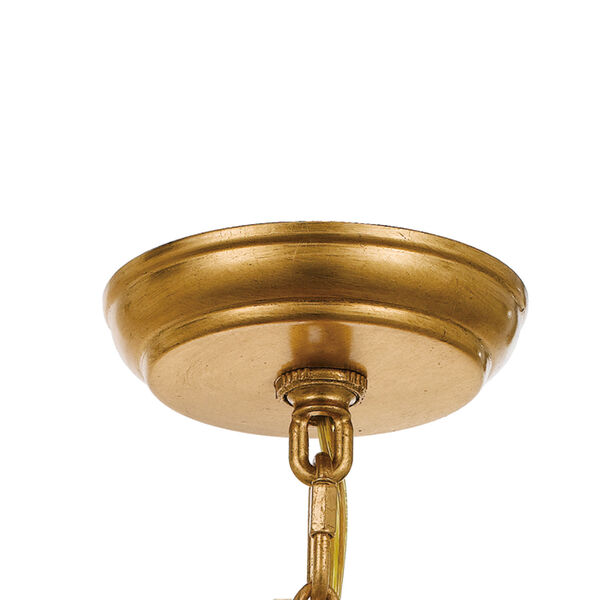Perla Antique Gold One-Light Mini Chandelier, image 3