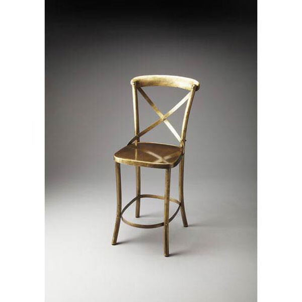 Gold Counter Stool, image 1