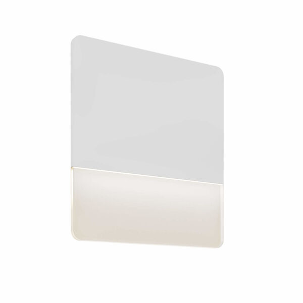 White 15-Inch Square Ultra Slim LED Wall Sconce, image 1