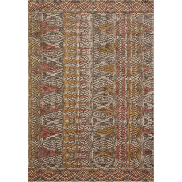 Chalos Natural and Sunset 2 Ft. 3 In. x 10 Ft. Area Rug, image 1