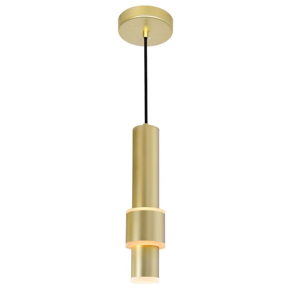 Lena Satin Gold LED Mini Pendant, image 1