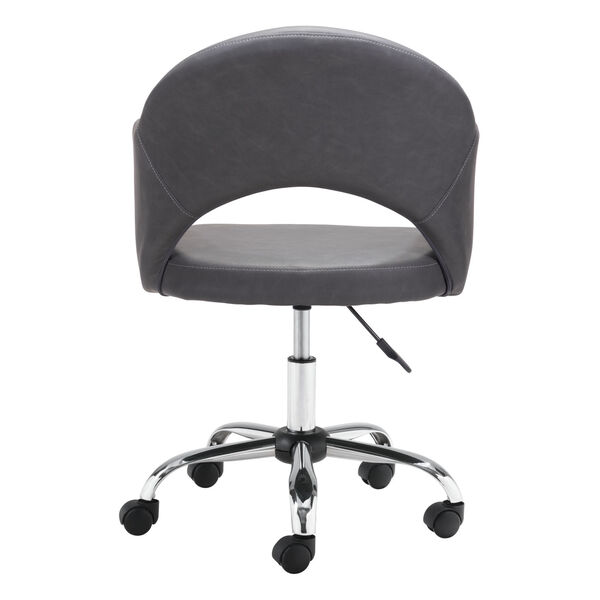 Planner Gray and Silver Office Chair, image 5