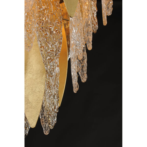 Majestic Gold Leaf 21-Light Chandelier, image 4