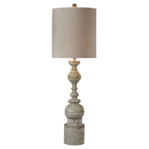 Hazel Distressed Blue and Gray One-Light Buffet Lamp Set of Two, image 1