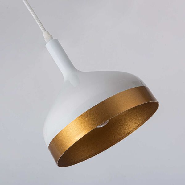 Dash White Gold Four-Light LED Linear Pendant, image 3