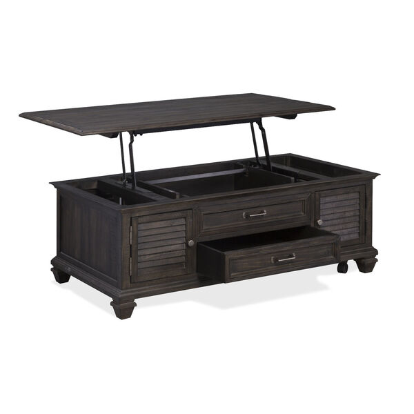 Calistoga Weathered Charcoal Cocktail Table, image 1