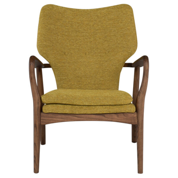 Patrik Yellow and Brown Occasional Chair, image 2
