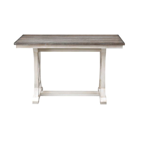 Bar Harbor Cream and Natural Counter Height Dining Table, image 3