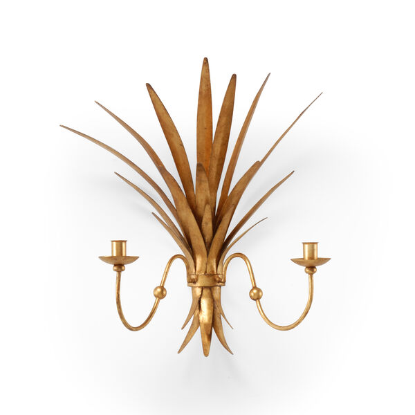 Gold Wheat Sconce, image 1