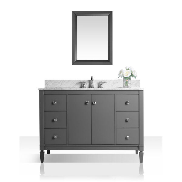 Kayleigh Sapphire Gray 48-Inch Vanity Console with Mirror, image 1