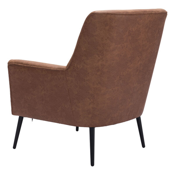 Ontario Vintage Brown and Gold Accent Chair, image 6
