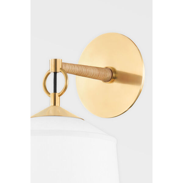 White Plains Aged Brass One-Light Wall Sconce, image 3