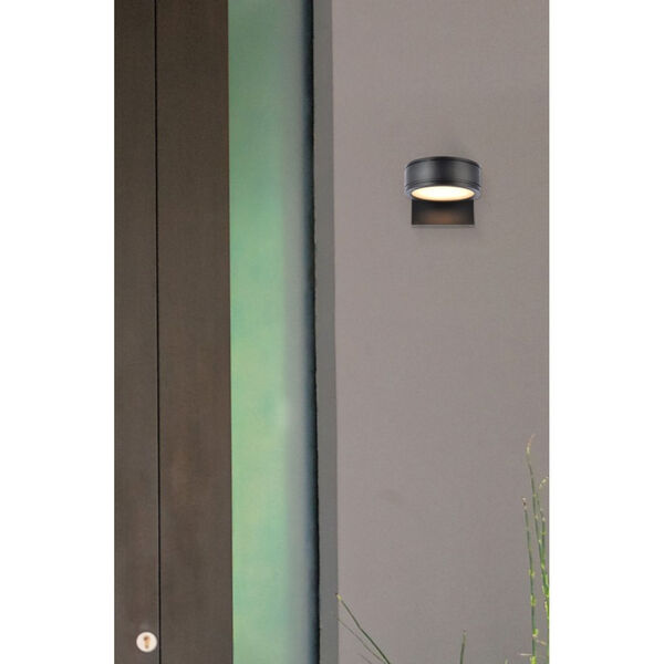 Raine Black 230 Lumens Eight-Light LED Outdoor Wall Sconce, image 6