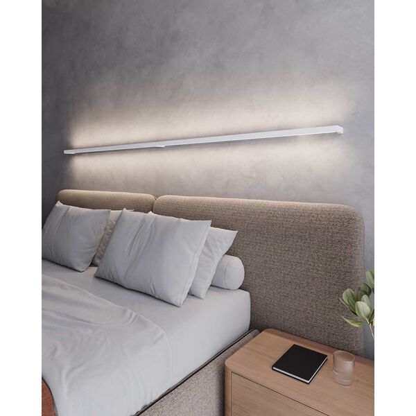 Thin-Line Satin White LED 96-Inch Wall Bar, image 3