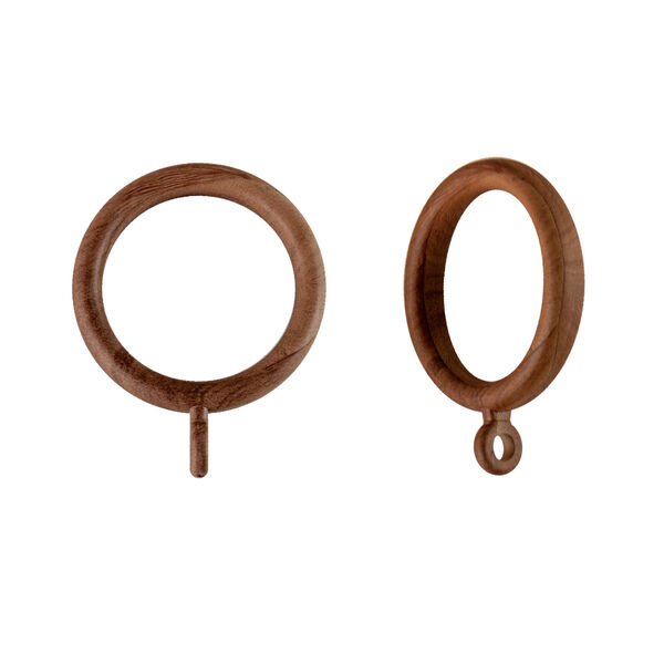 Chestnut Plastic Faux Wood Rings, image 2