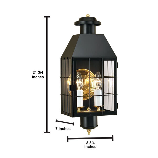 American Heritage Black Wall Mounted Outdoor Light, image 6