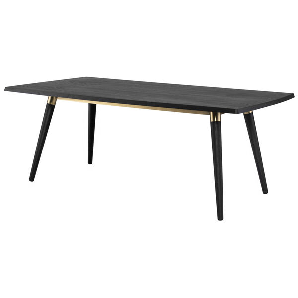 Scholar Onyx and Gold 79-Inch Dining Table, image 5