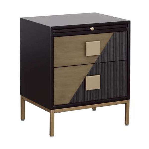 Holland Black Chest with Pullout Shelf, image 1