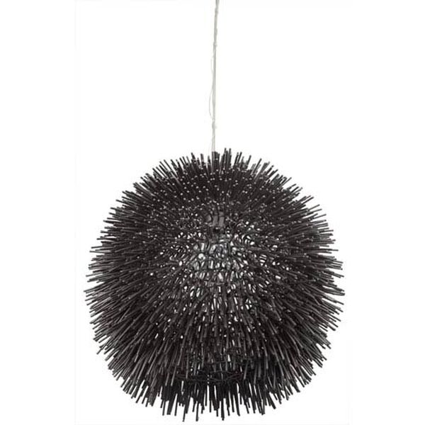 Urchin One-Light Pendant in Black, image 1
