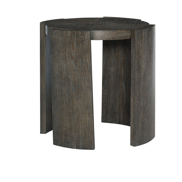 Linea Charcoal Chairside Table, image 1