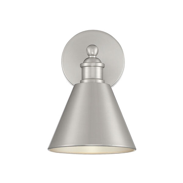 Chelsea Brushed Nickel Seven-Inch One-Light Wall Sconce, image 3