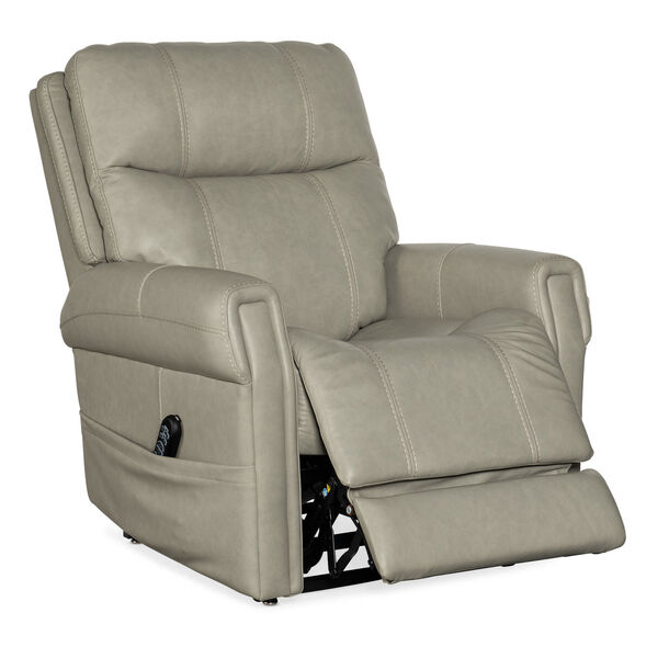 Carroll Gray Power Recliner with Power Headrest, image 5
