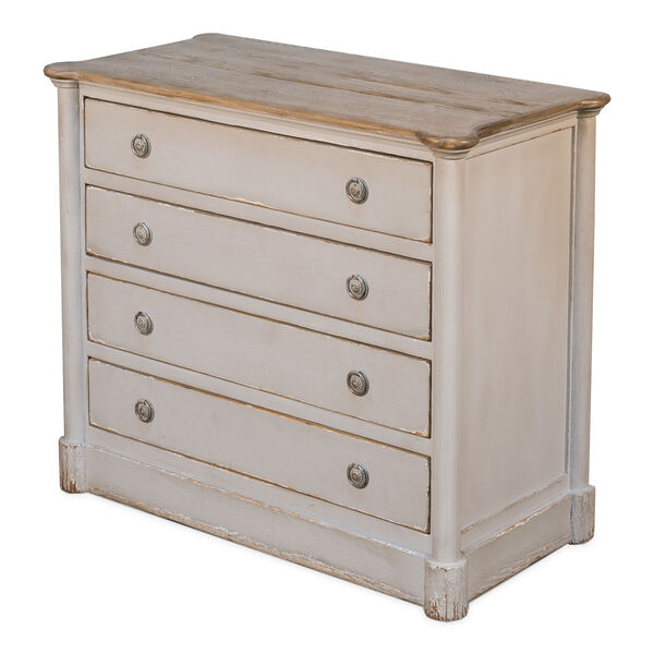Gray 20-Inch Petit Commode with Drawers, image 2