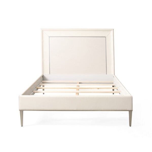 Ellipse Ivory and Pewter Queen Bed, image 3