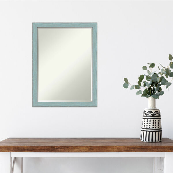 Sky Blue and Gray 20W X 26H-Inch Decorative Wall Mirror, image 3