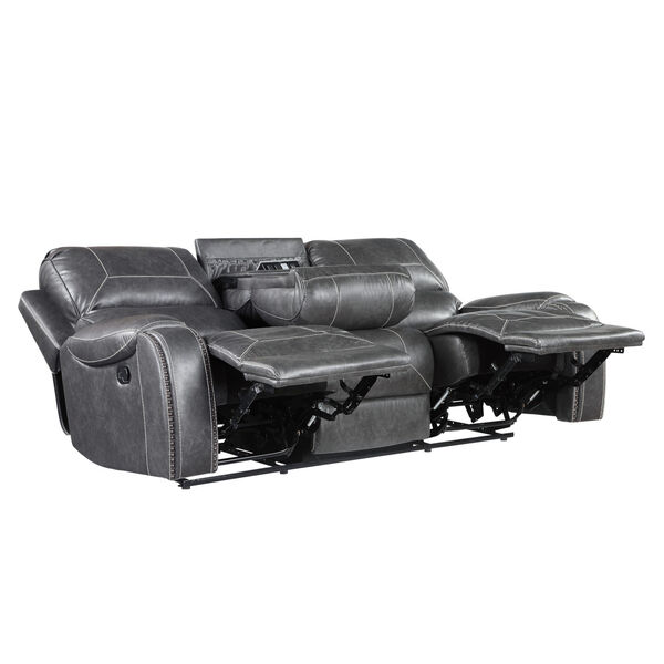Keily Gray Manual Recliner Sofa, image 6