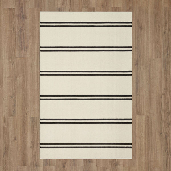 Camden Ivory Neutral Striped Area Rug, image 2
