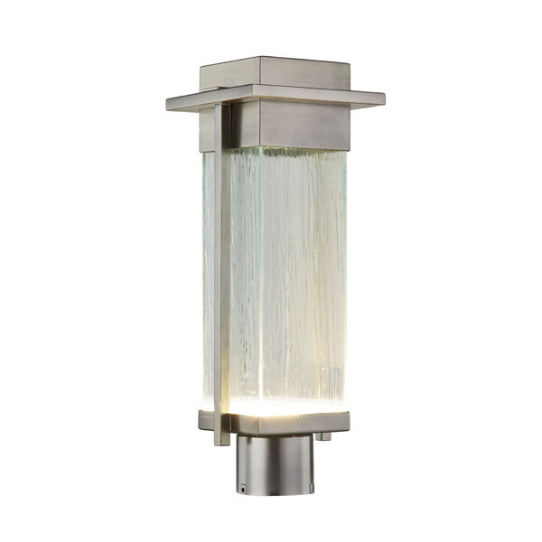 Fusion Brushed Nickel LED Outdoor Post, image 1