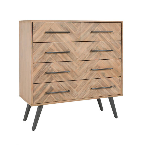 Soren Multi Natural Five-Drawer Dresser, image 1