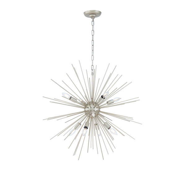 Timber Champagne 30-Inch Eight-Light Pendant, image 6