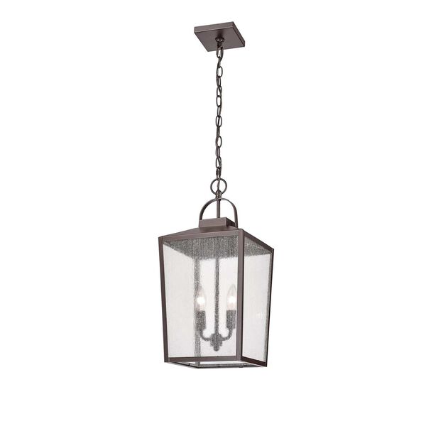 Devens Powder Coated Bronze Two-Light Outdoor Hanging Lantern, image 3