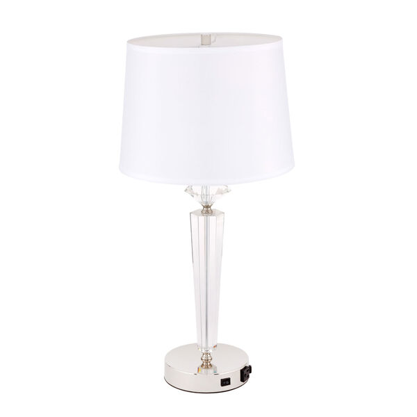 Annella Polished Nickel 14-Inch One-Light Table Lamp, image 5