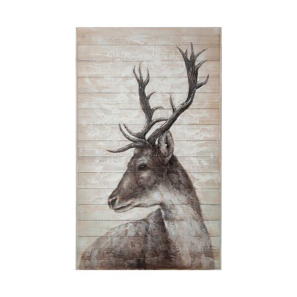 White Tail I Deer Original 36 In. x 60 In. Hand Painted Oil Painting, image 2