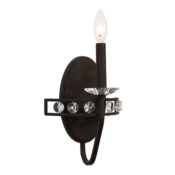 Monroe Carbon One-Light Wall Sconce, image 1