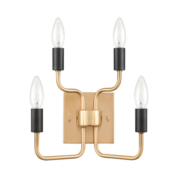Epping Avenue Aged Brass Two-Light Wall Sconce, image 2