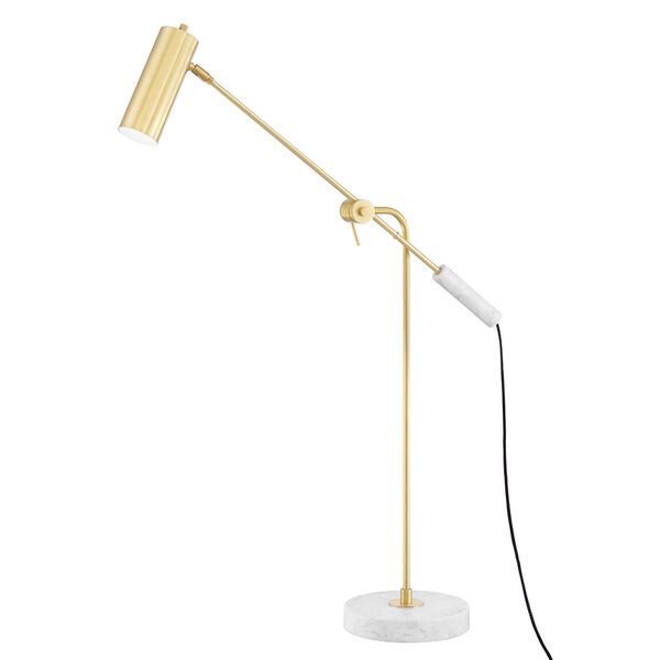 Lockport Aged Brass Integrated LED Floor Lamp, image 1