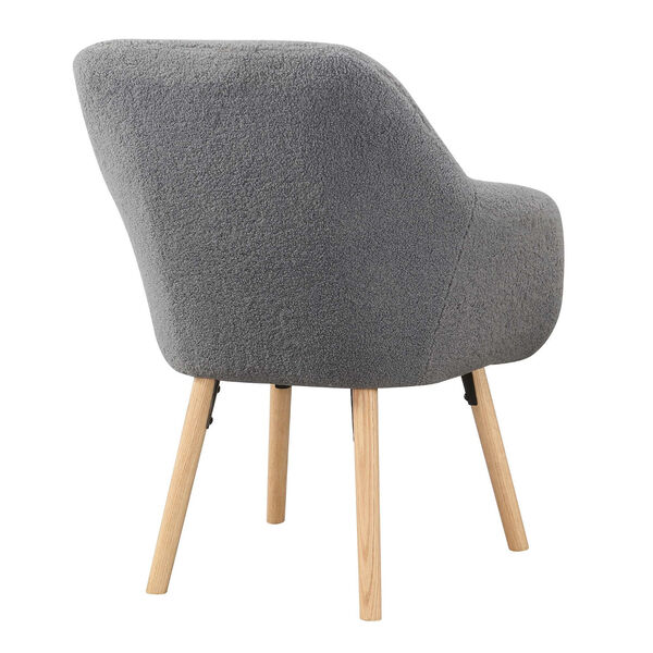 Take a Seat Charlotte Sherpa Gray Accent Chair, image 6