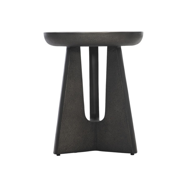 Nala Cast Aluminium and Black Nickel Side Table, image 4