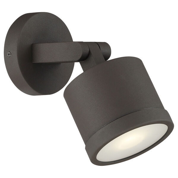 Zone Bronze Outdoor One-Light LED Adjustable Wall Spotlight, image 1
